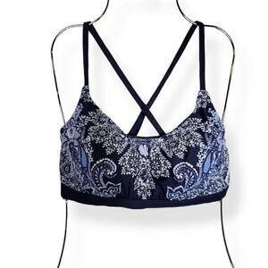 Kona Sol  Paisley Bandeau Bikini Top Small